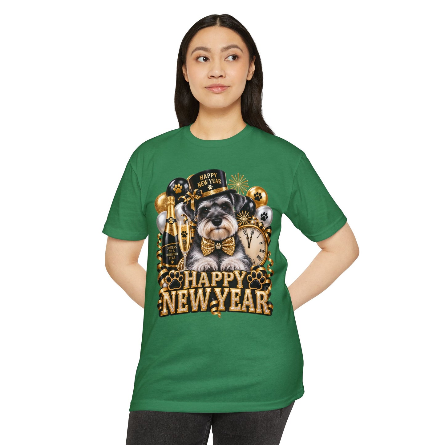 Happy New Year Schnauzer T-Shirt
