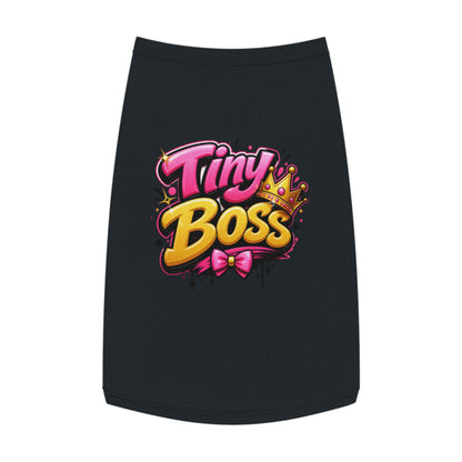 Tiny Boss Pet Tank Top — Cute Crown Dog Cat Tee