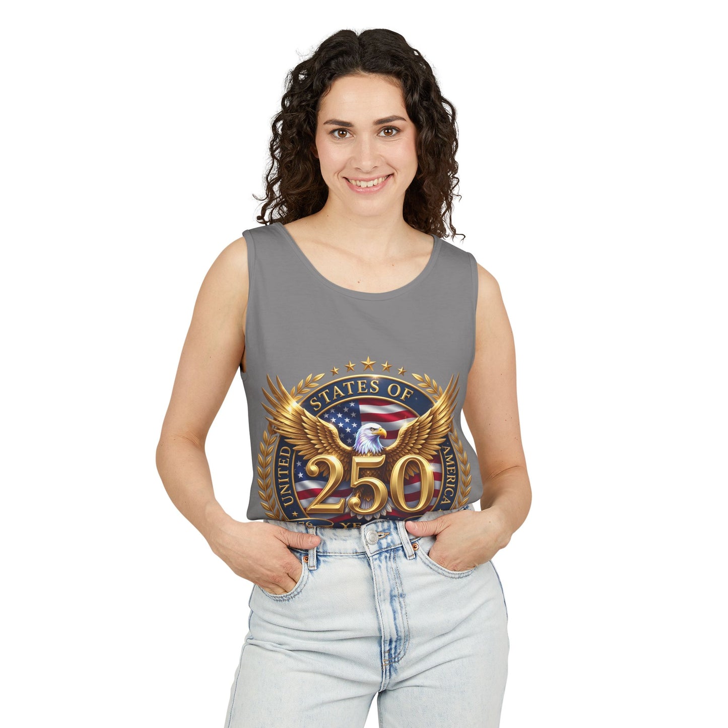 250 Years Anniversary Eagle Tank Top — United States Bicentennial Celebration Tee