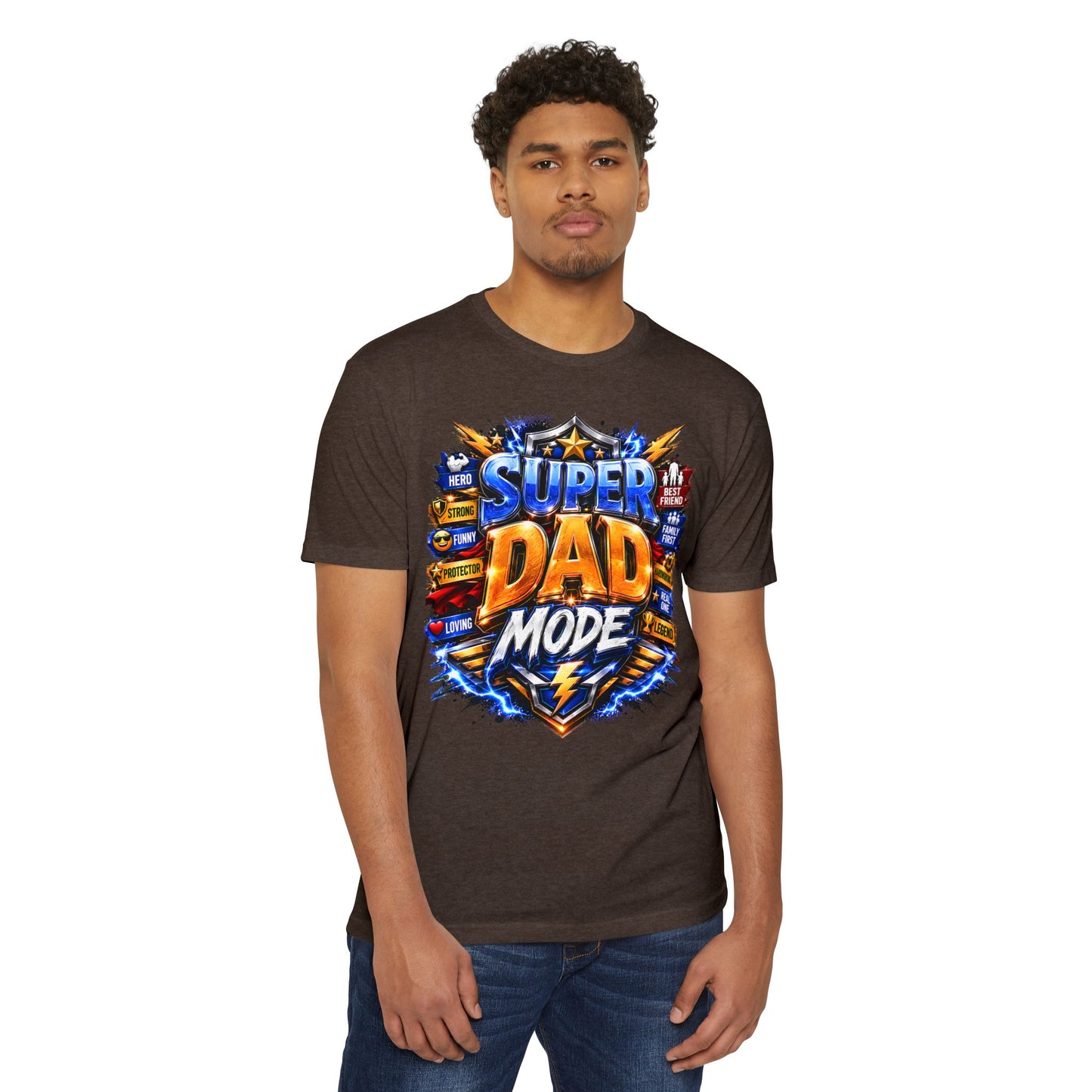 Super Dad Mode T-Shirt — Bold Father’s Day Graphic Tee