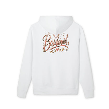 Bridesmaid Hoodie - Rose Gold Script Bridal Party Pullover