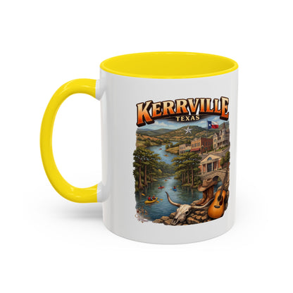 Kerrville Texas Souvenir Coffee Mug — Scenic Riverfront Design (11/15oz)