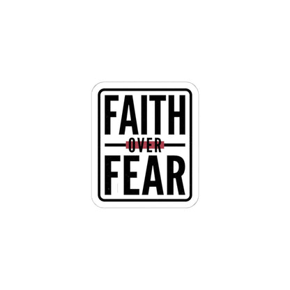 Faith Over Fear Sticker | city basketball, hometown pride