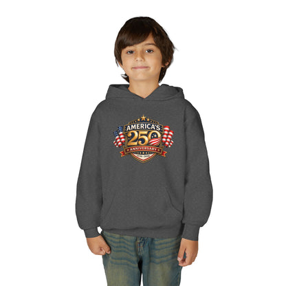 Youth Hoodie — "America's 250th Anniversary" Patriotic 1776-2026 Celebration Design