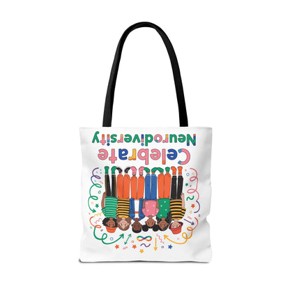 Celebrate Neurodiversity Tote Bag — Inclusive Pride Reusable Shopper