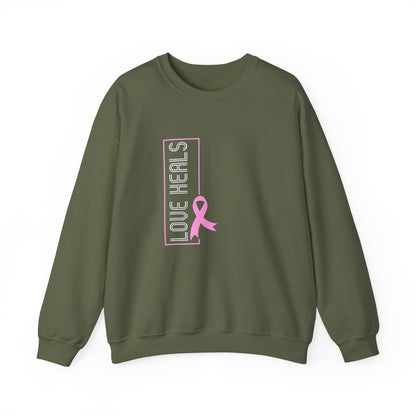 Love Heals Pink Ribbon Sweatshirt
