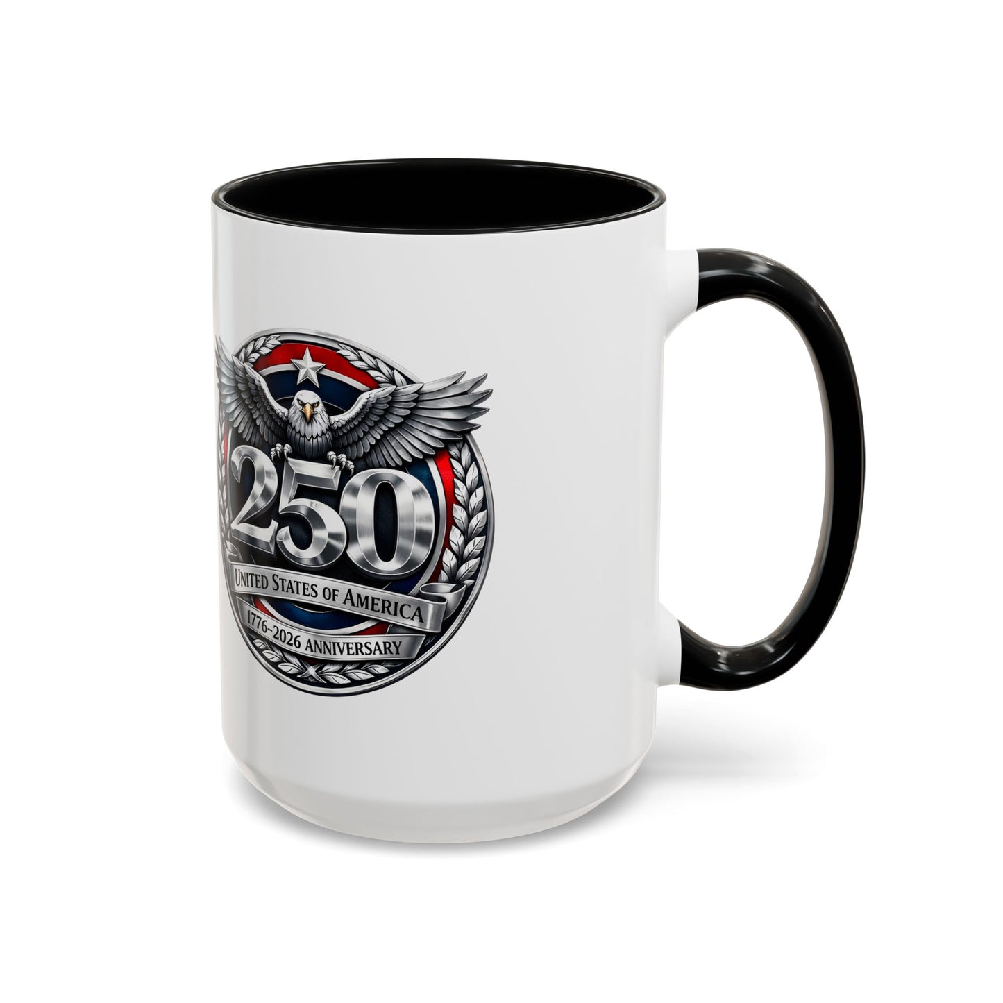 250th USA Bicentennial Eagle Coffee Mug — 1776–2026 Anniversary Accent Mug