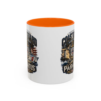Coast Guard Semper Paratus Accent Coffee Mug – Patriotic Military Gift (11/15oz)