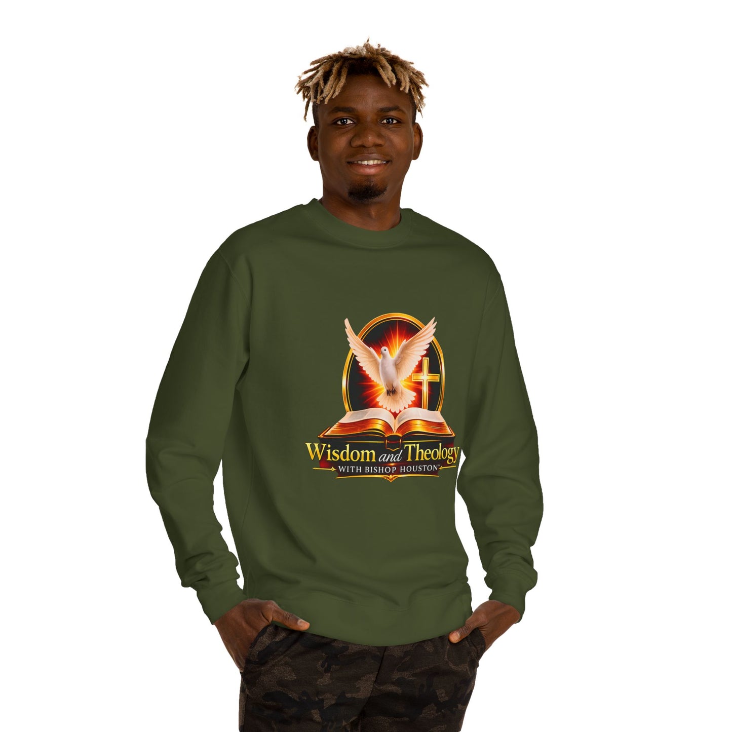Wisdom and Theology Crewneck Sweatshirt — Dove & Cross Christian Pullover