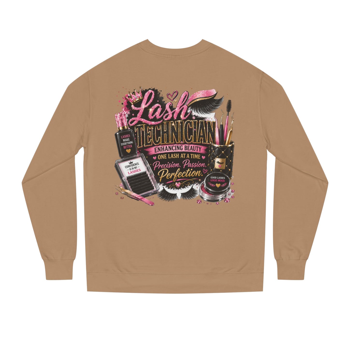 Lash Technician Crewneck Sweatshirt — Professional Eyelash Artist Apparel