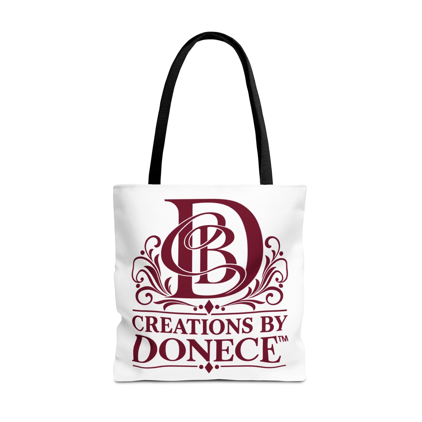 Tote Bag — Creations by Donece Logo Tote (Branded Monogram, Everyday Carry)