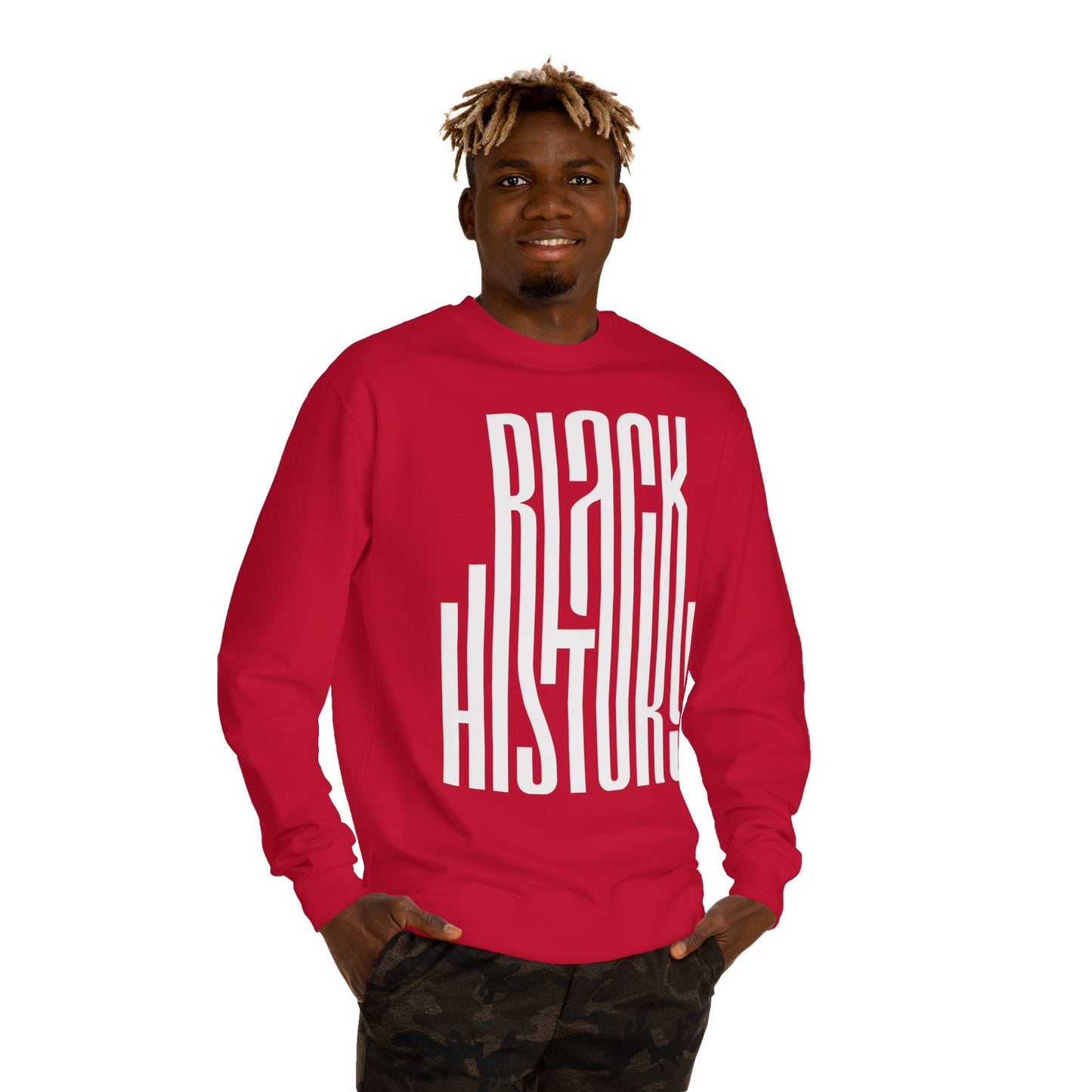 Black History Sweatshirt — Bold Retro Typography Crewneck