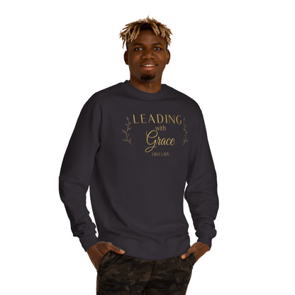Leading with Grace Sweatshirt — Inspirational Women's Leadership Crewneck