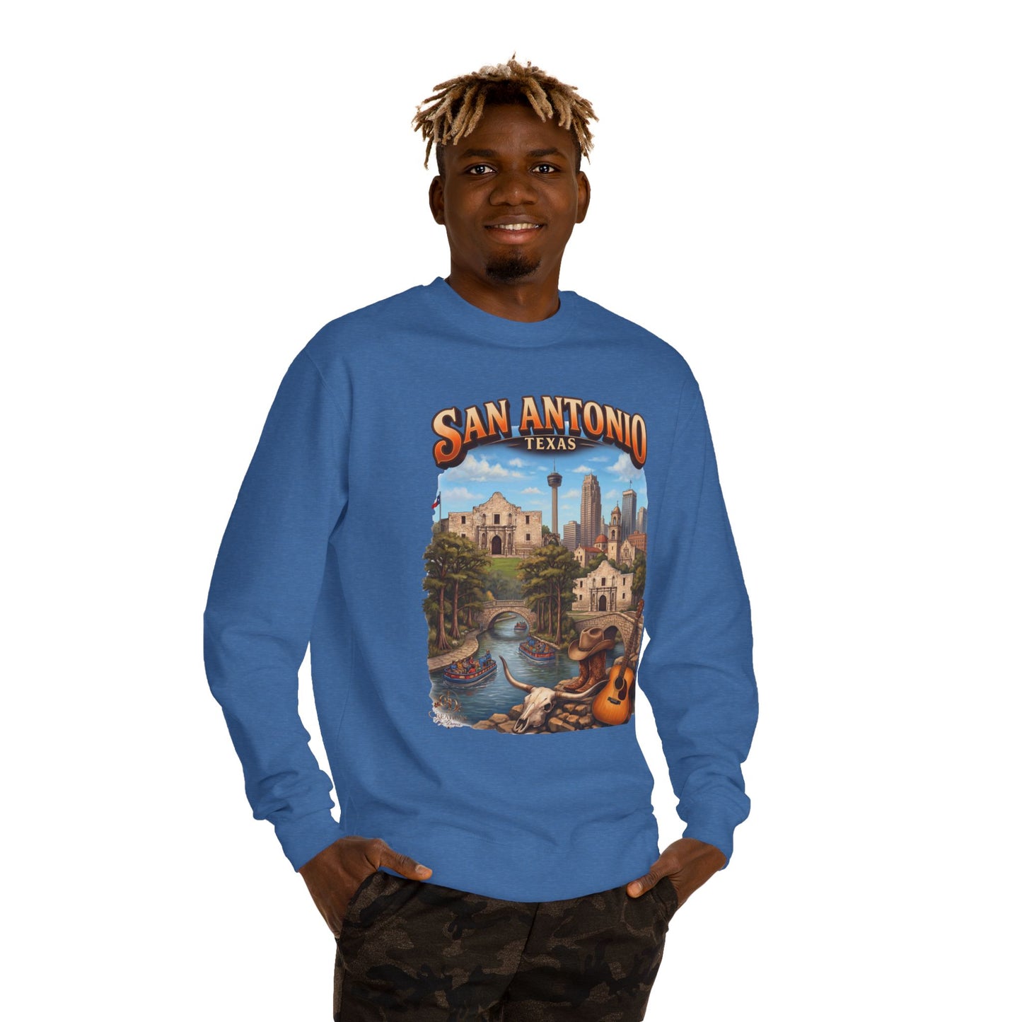 San Antonio Riverwalk Sweatshirt — Texas Travel Scenic Crewneck