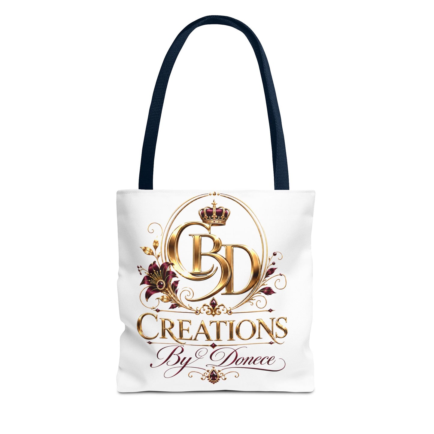 Creations By Donece Logo Tote Bag — Luxury Monogram Canvas Tote