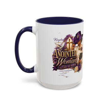 Anointed Woman Coffee Mug — Faithful, Called to Serve Accent Mug (11/15oz)