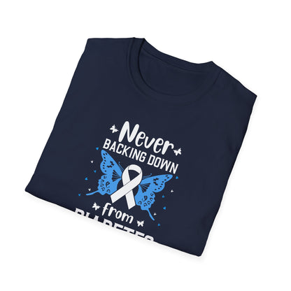 "Never Backing Down from Diabetes"  T-Shirt