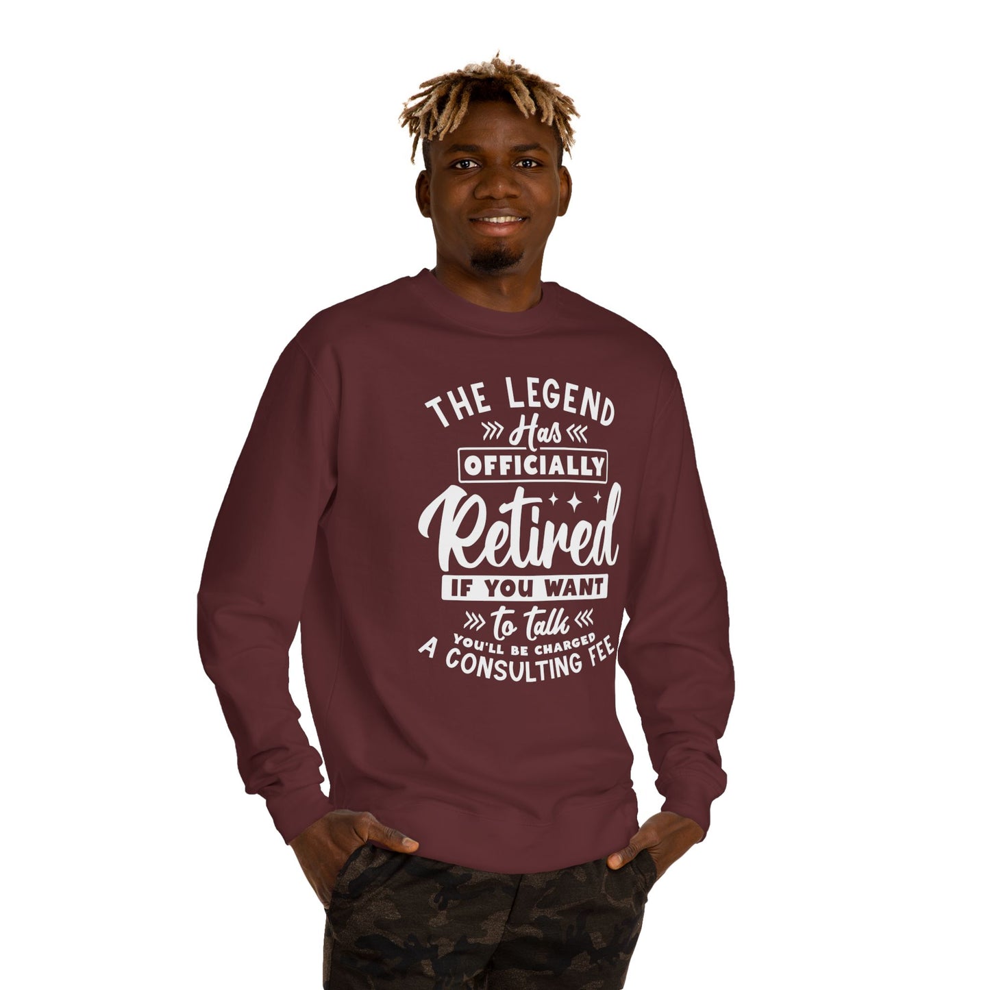Retired Legend Sweatshirt — "The Legend Has Officially Retired" Retirement Gift