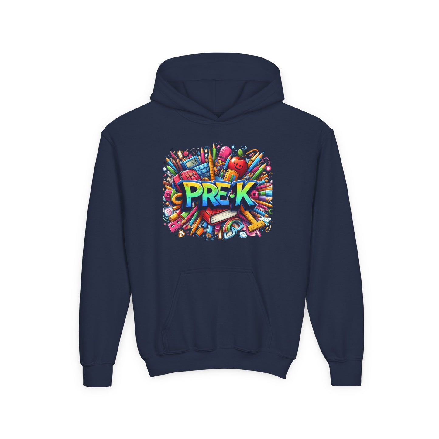 Pre-K Kids Hoodie — Colorful Back-to-School Preschool Sweatshirt
