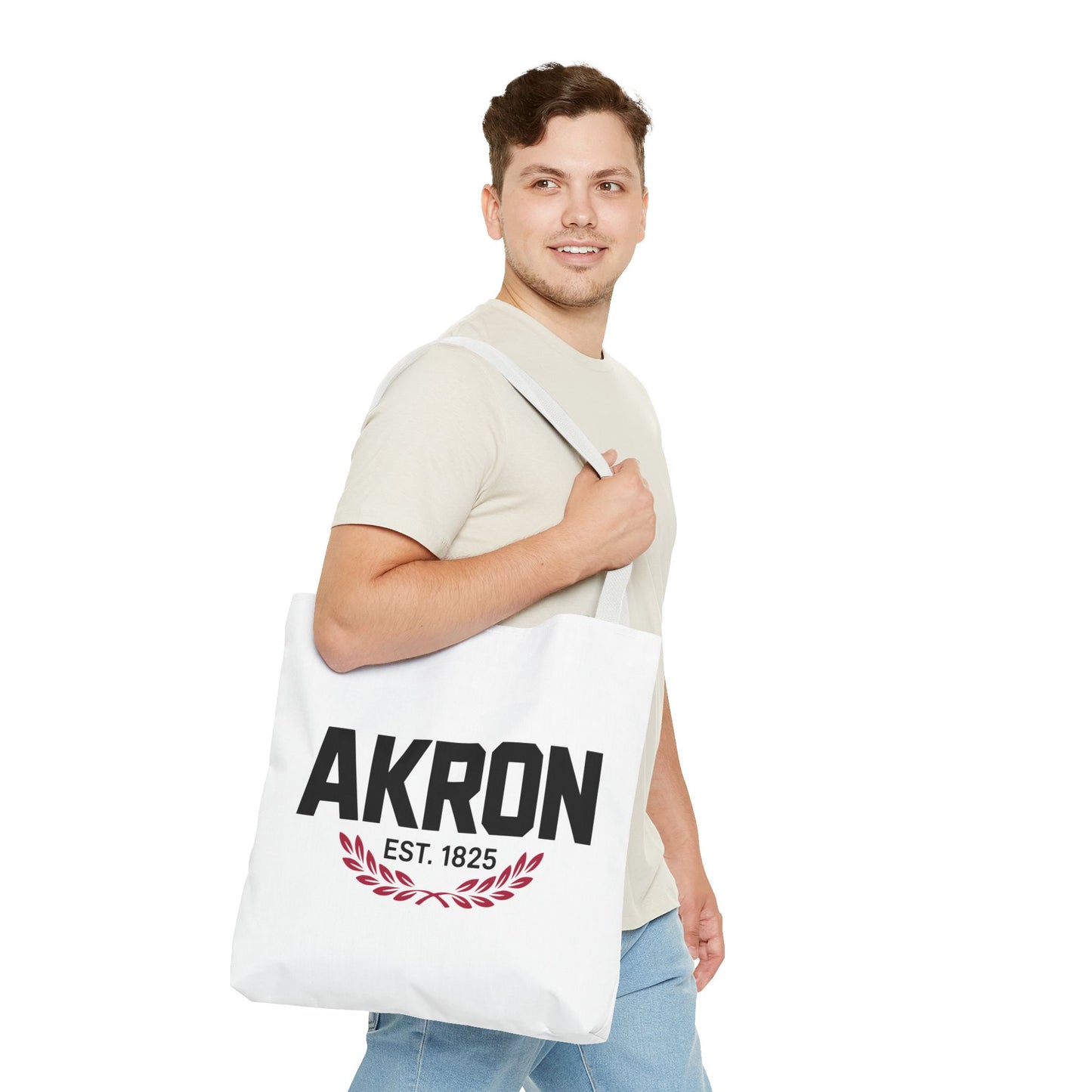 Akron Est. 1825 Tote Bag — City Pride Canvas Tote