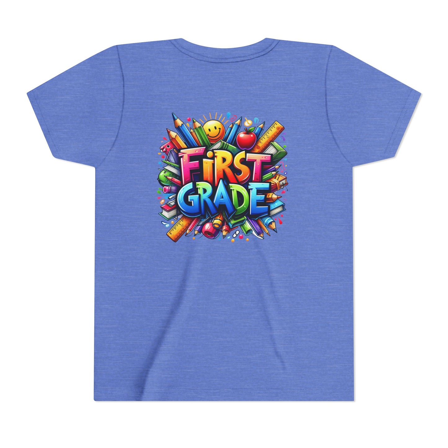 First Grade Kids Tee — Colorful Back-to-School Shirt for Boys & Girls