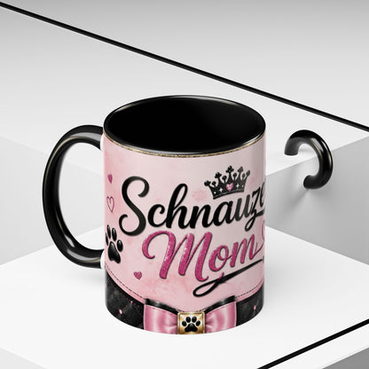 Schnauzer Coffee Mug — "Messy Beard, Big Heart" Accent Mug (11/15oz)