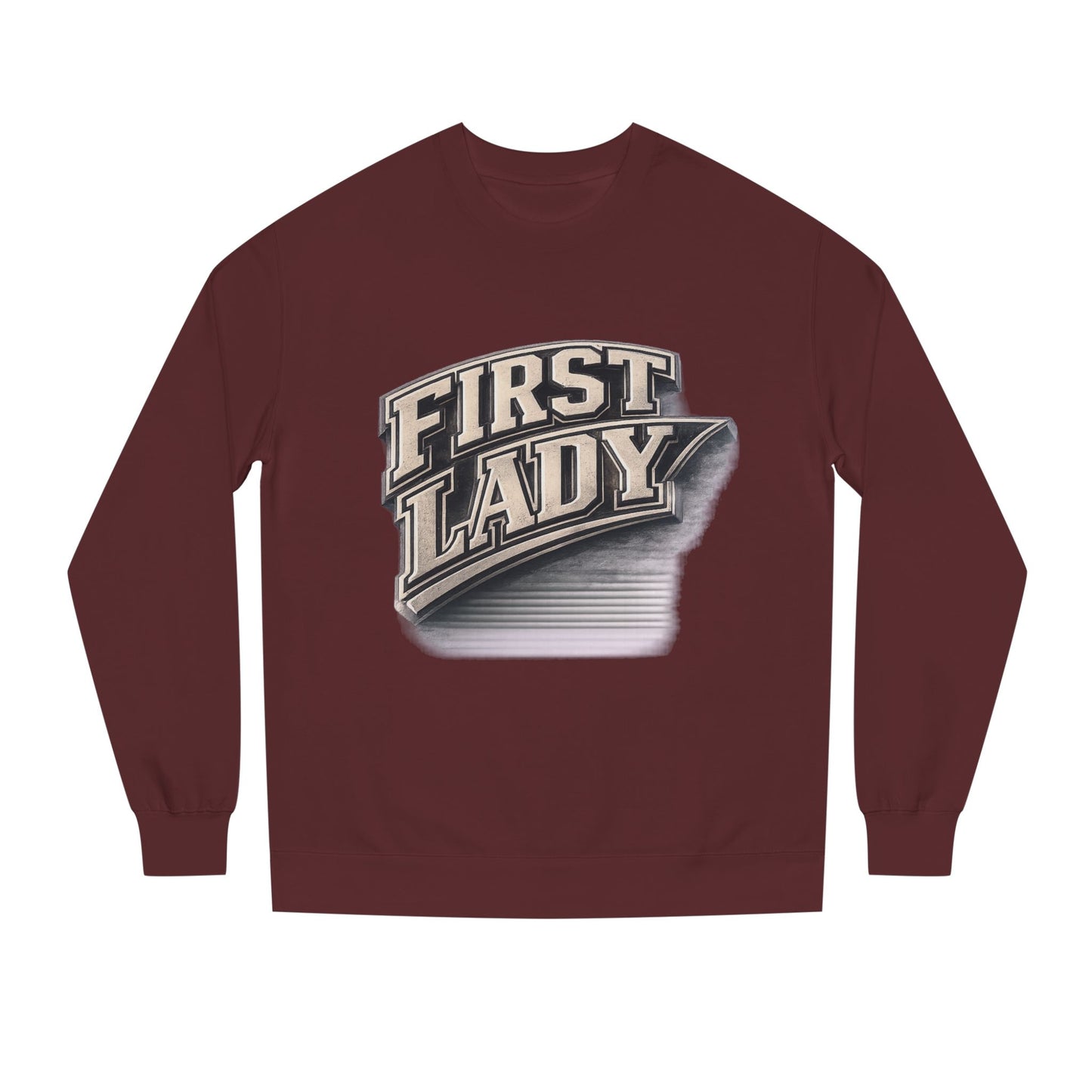 First Lady Graphic Sweatshirt — Vintage Script Crewneck for Women