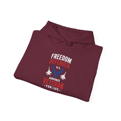 Freedom Defender U.S. Airforce Life Veteran Hoodie