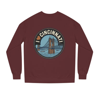 Cincinnati Bridge Crewneck Sweatshirt — I  Cincinnati Graphic