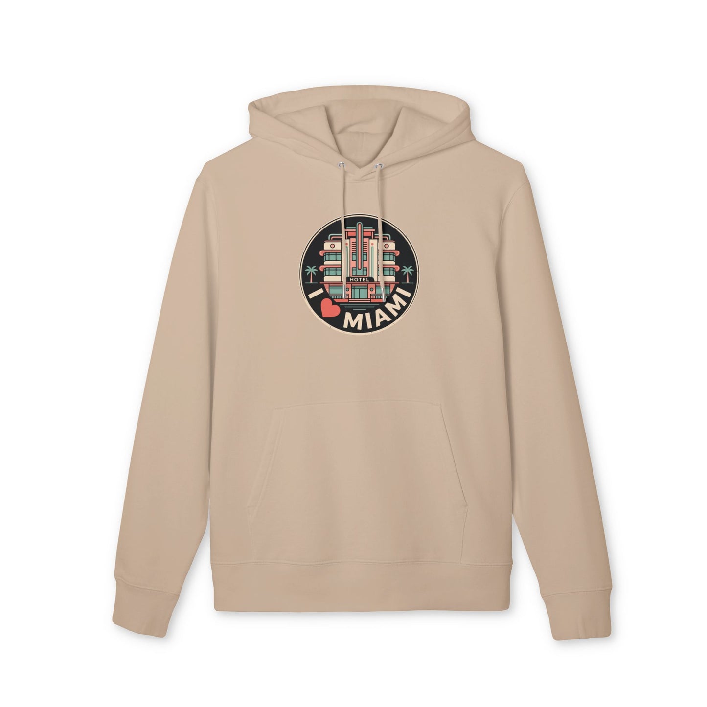 Miami Art Deco Hoodie — I  Miami Vintage Travel Sweatshirt
