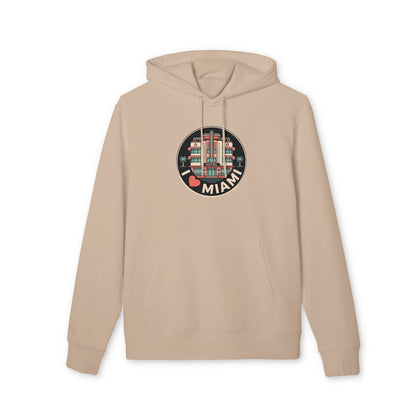 Miami Art Deco Hoodie — I  Miami Vintage Travel Sweatshirt