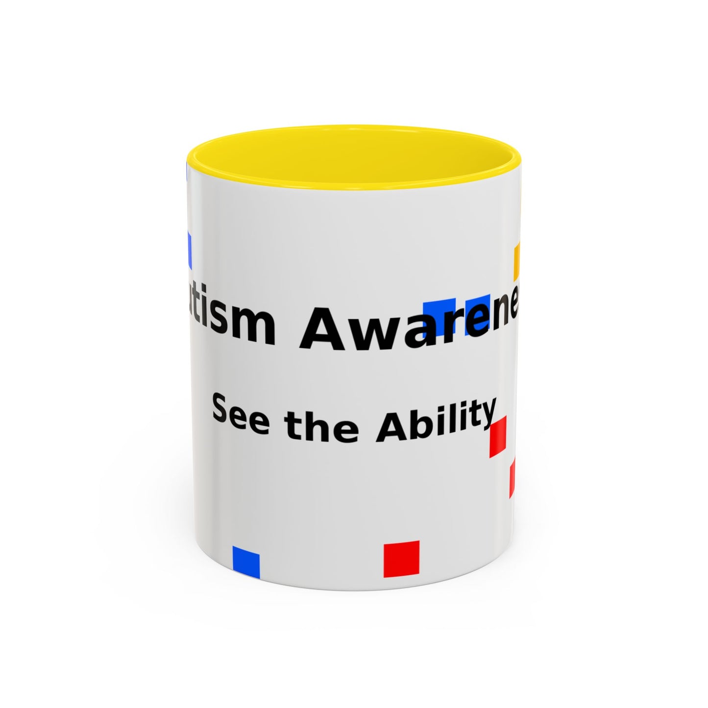 Autism Awareness Accent Mug - "See the Ability" Coffee Cup