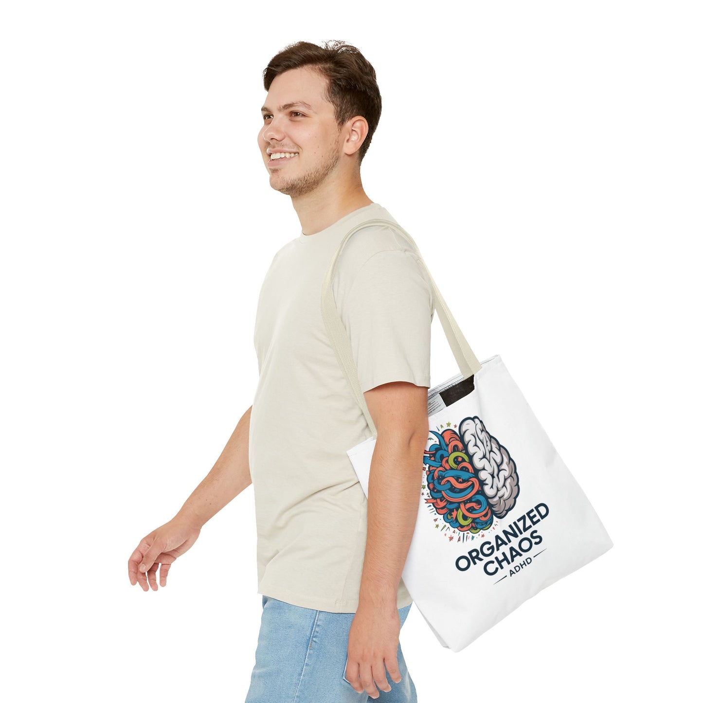 ADHD Tote Bag — "Organized Chaos" Brain Design