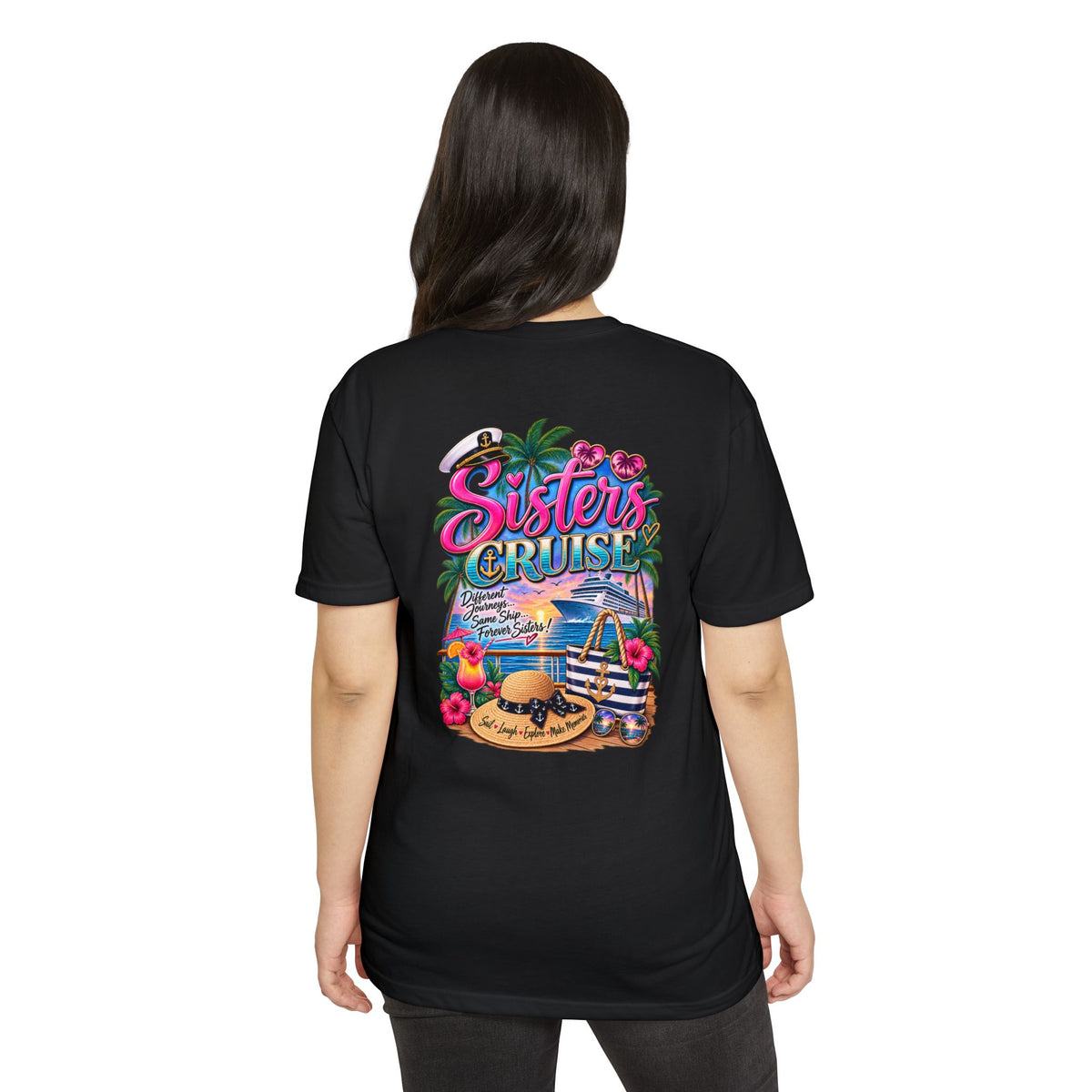 Sisters Cruise T-Shirt — Tropical Vacation Graphic Tee