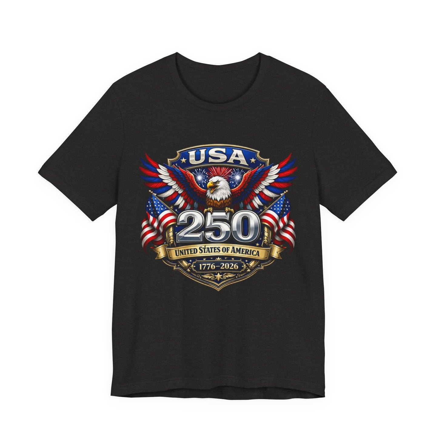 USA 250th Eagle T-Shirt — 1776–2026 Patriotic American Independence Tee