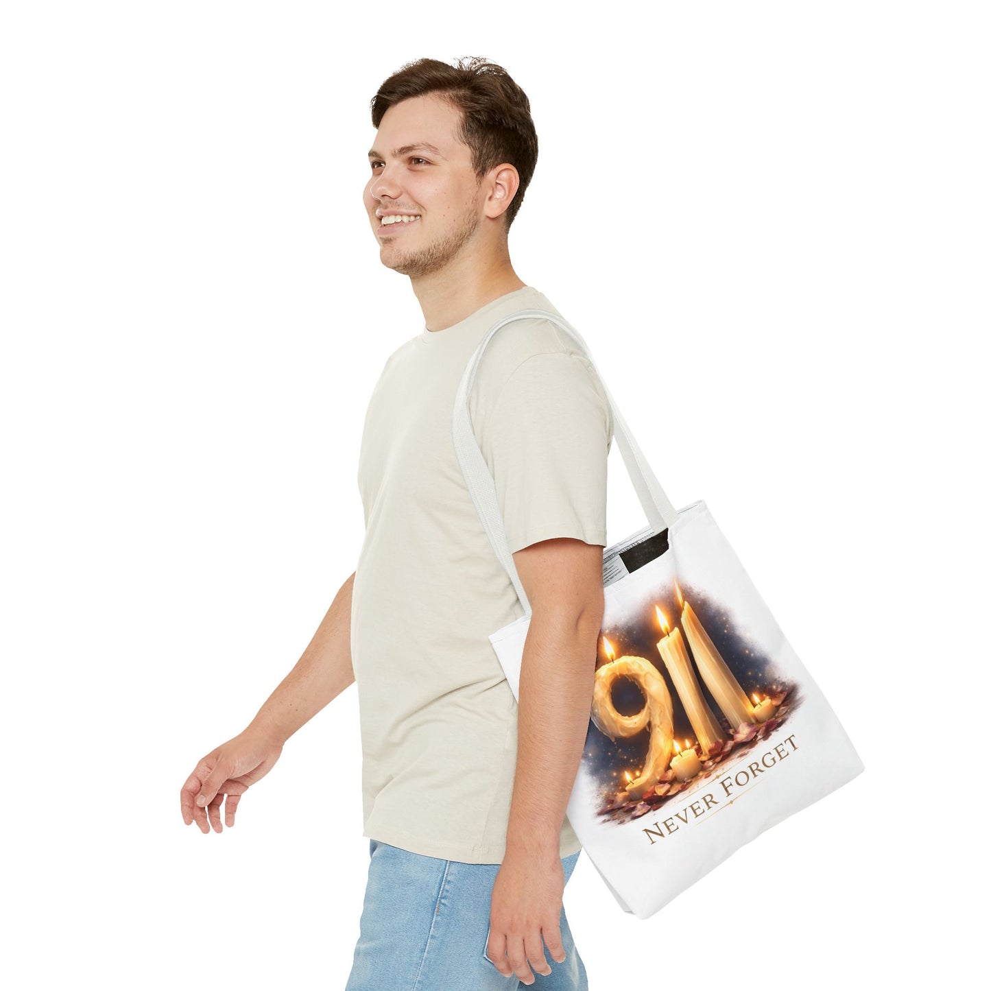 9/11 Never Forget Memorial Tote Bag