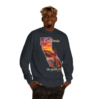 California Golden State Sweatshirt — Golden Gate Sunset Crew