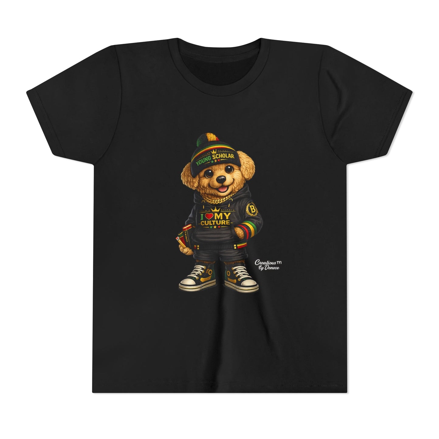 Youth Bear Graphic Tee – "I Love My Culture" Urban Streetwear