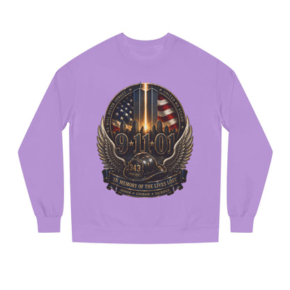 9/11 Memorial Crewneck Sweatshirt — Tribute to Fallen Heroes