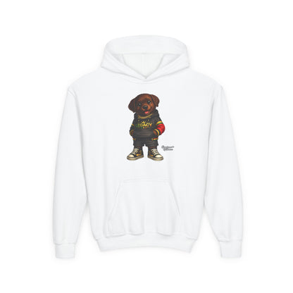 Youth Hoodie — 'Legacy' Streetwear Puppy Graphic Sweatshirt