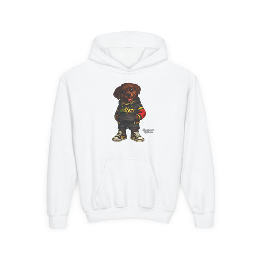 Youth Hoodie — 'Legacy' Streetwear Puppy Graphic Sweatshirt
