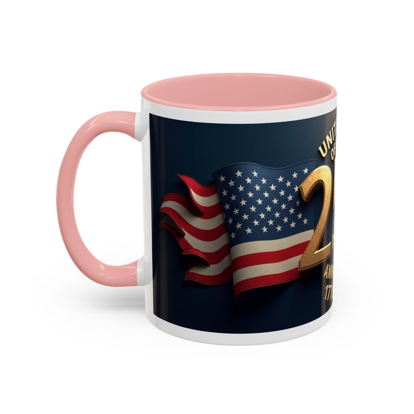 250th Anniversary Coffee Mug — United States of America 1776–2026 Patriotic Accent Mug