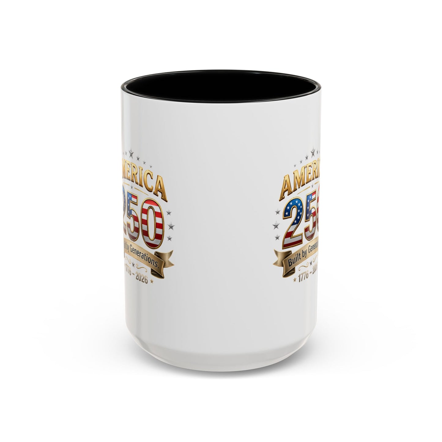 America 250 Coffee Mug — Patriotic 1776–2026 Anniversary Accent Mug