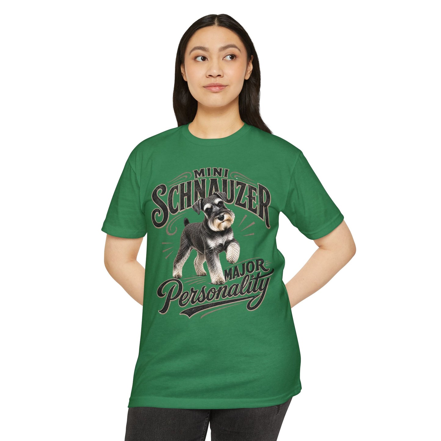 Mini Schnauzer T-Shirt — "Major Personality" Dog Lover Tee