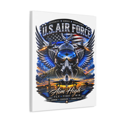 U.S. Air Force 'Aim High' Stretched Canvas - Military Aviation Wall Art