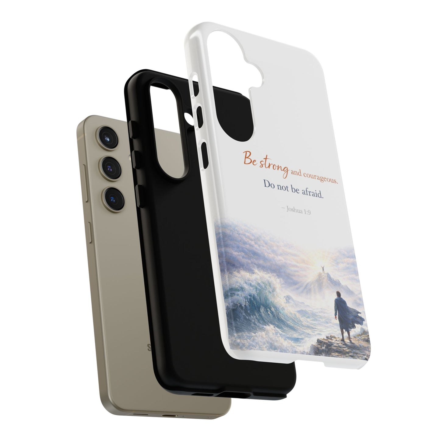 Inspirational 'Be Strong and Courageous' Phone Case