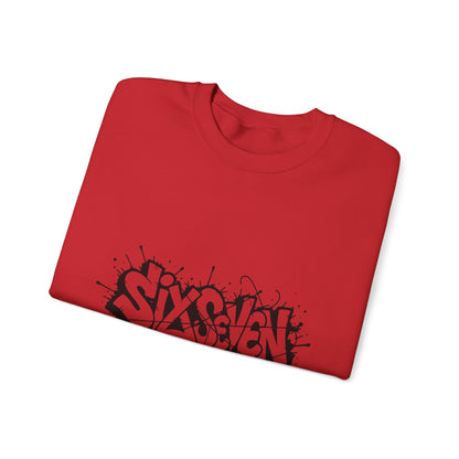 Graffiti 'Six Seven' Crewneck Sweatshirt
