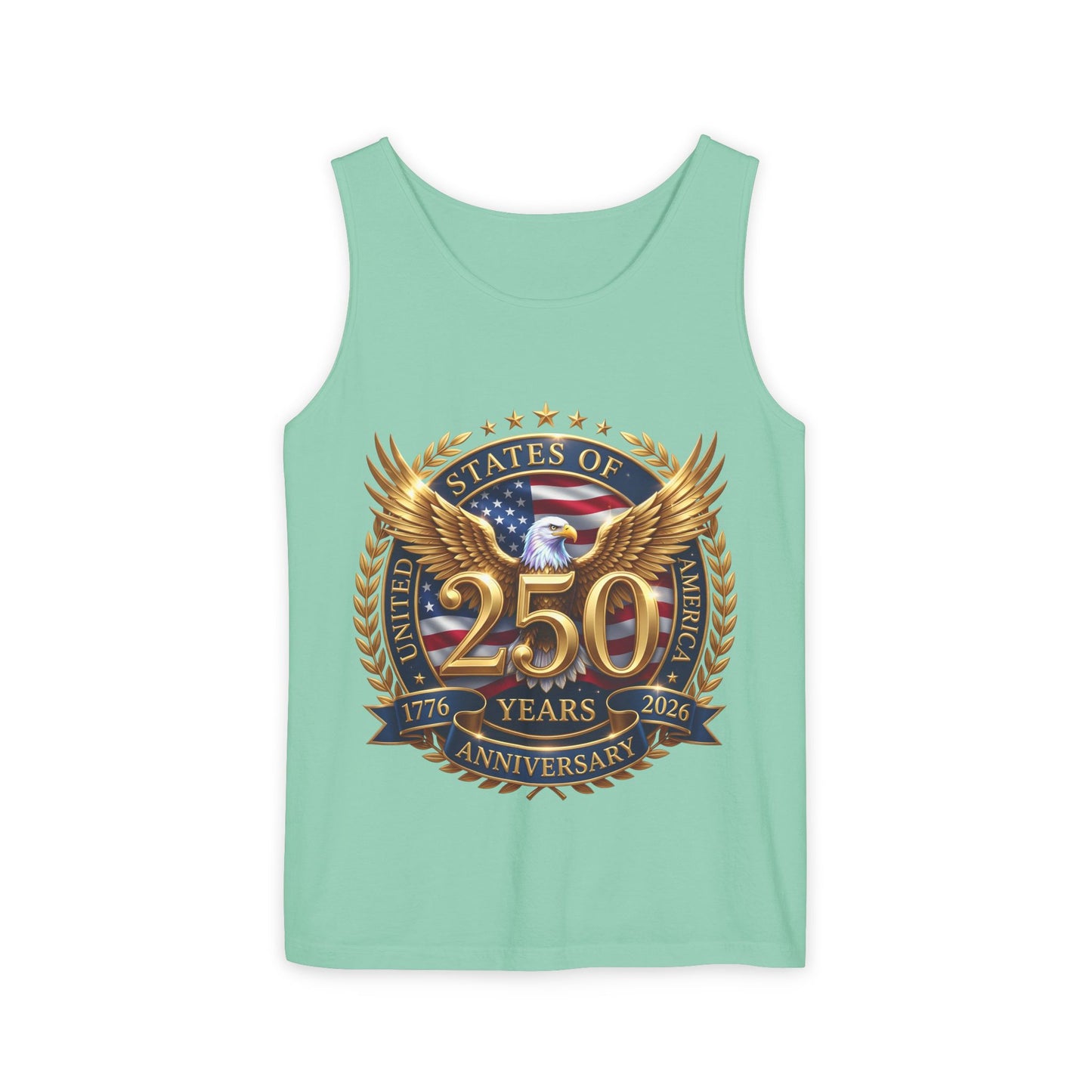 250 Years Anniversary Eagle Tank Top — United States Bicentennial Celebration Tee