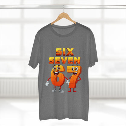 Six Seven 67 Cartoon Tee – Funny Number Graphic T-Shirt