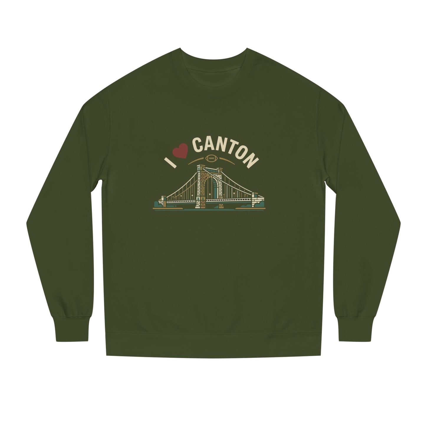 I  Canton Crewneck Sweatshirt — Canton Bridge Graphic Pullover